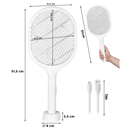 LED Električen lovilec insektov 2v1 800 mAh/5V