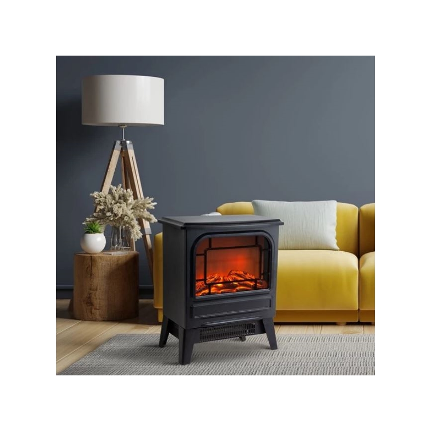 LED Električni kamin z gretjem LED/1950W/230V 42,5x35 cm
