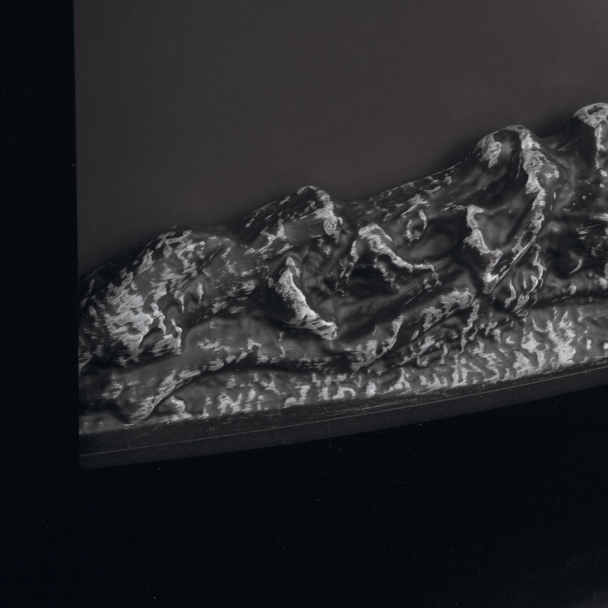 LED električni kamin z ogrevanjem, 2000 W/230 V + daljinski upravljalnik