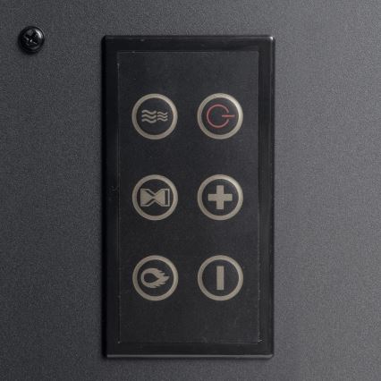 LED električni kamin z ogrevanjem, 2000 W/230 V + daljinski upravljalnik