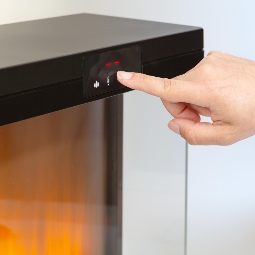 LED električni kamin z ogrevanjem LED/2000W/230V + daljinski upravljalnik