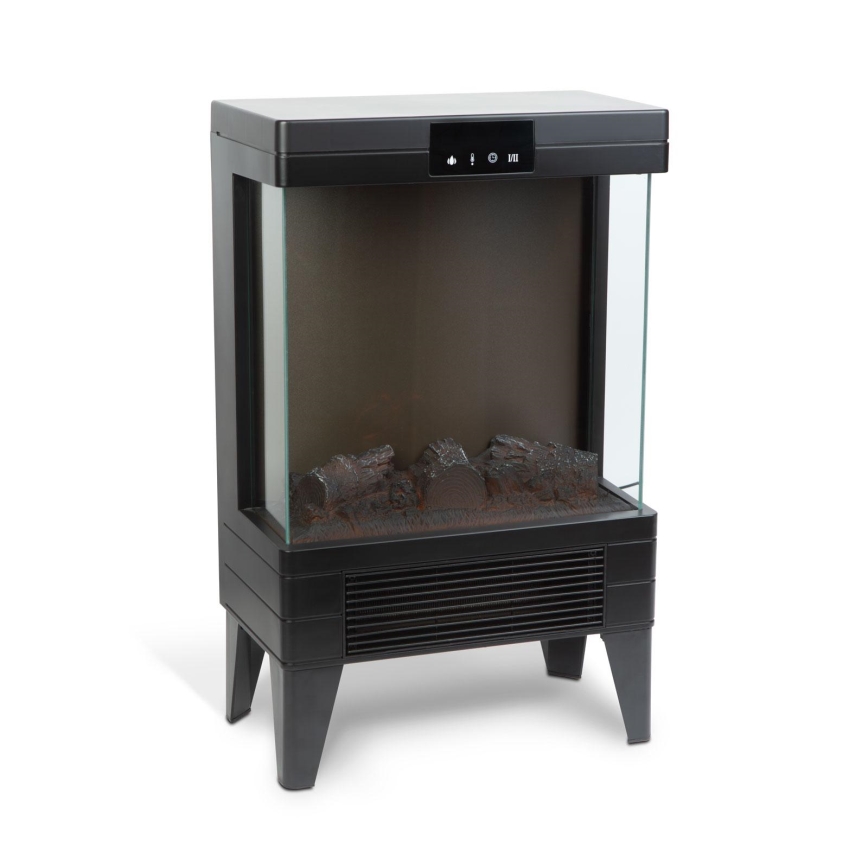 LED električni kamin z ogrevanjem LED/2000W/230V + daljinski upravljalnik