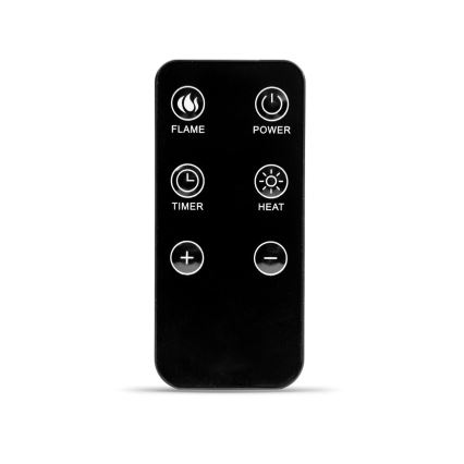 LED električni kamin z ogrevanjem LED/2000W/230V + daljinski upravljalnik