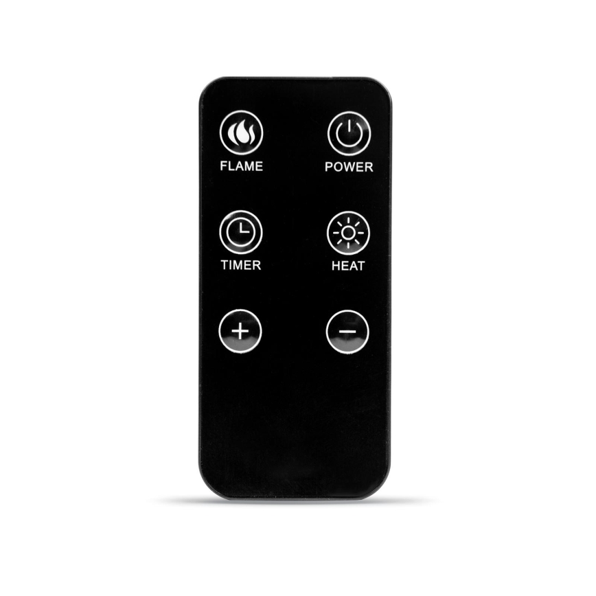 LED električni kamin z ogrevanjem LED/2000W/230V + daljinski upravljalnik