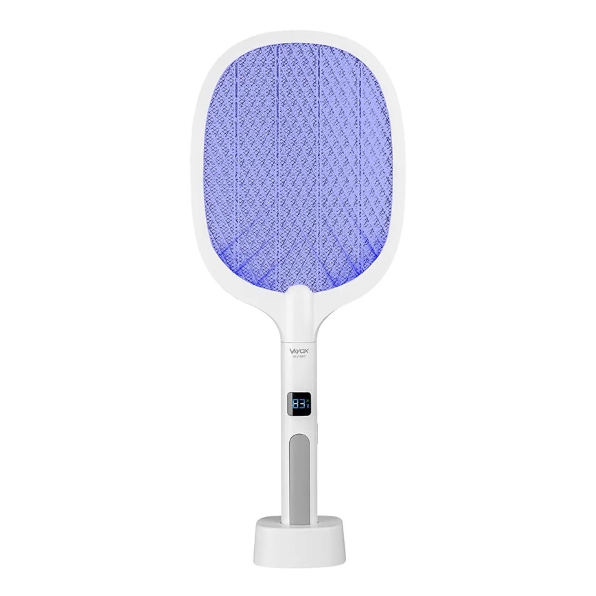 LED Električni zapiralec insektov 2v1 1200 mAh/5V bela