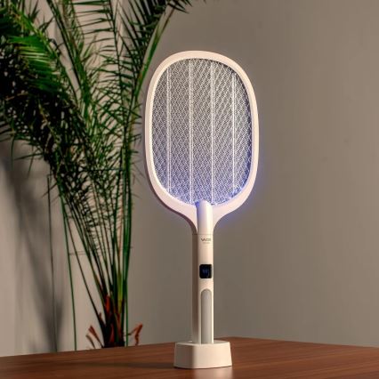 LED Električni zapiralec insektov 2v1 1200 mAh/5V bela