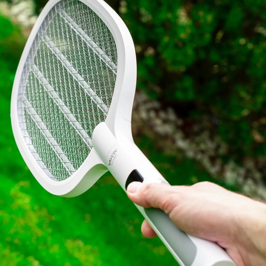 LED Električni zapiralec insektov 2v1 1200 mAh/5V bela