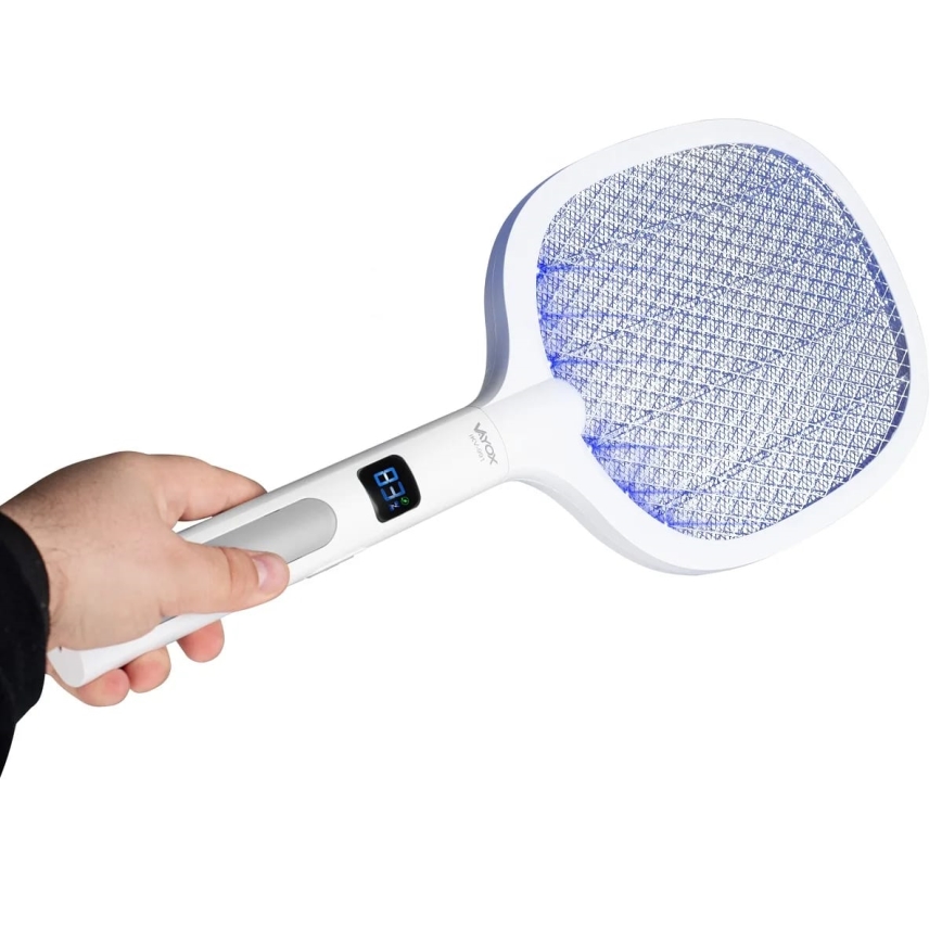 LED Električni zapiralec insektov 2v1 1200 mAh/5V bela