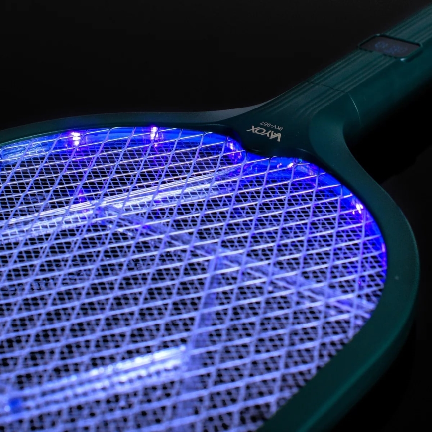 LED Električni zapiralec insektov 2v1 1200 mAh/5V zelena