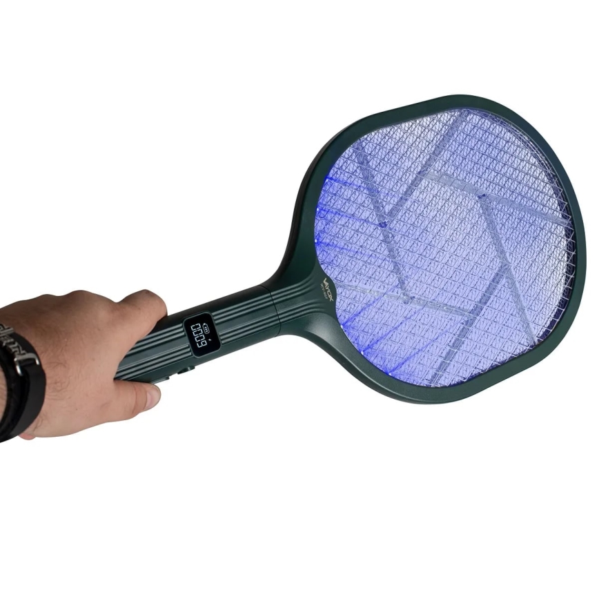LED Električni zapiralec insektov 2v1 1200 mAh/5V zelena