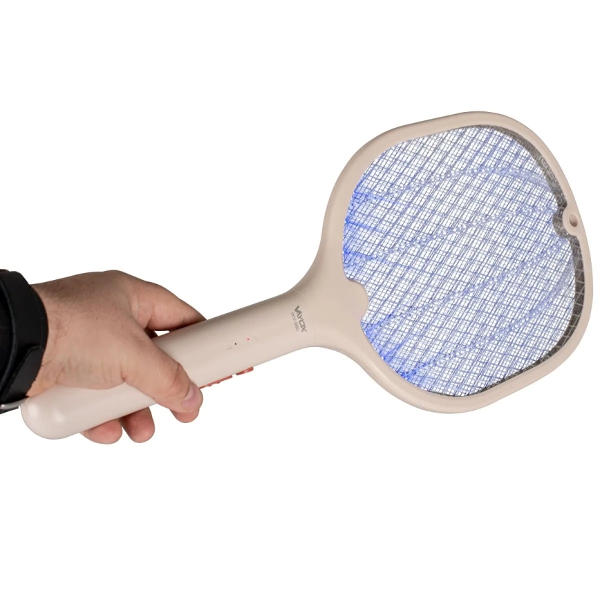 LED Električni zapiralec insektov 2v1 500 mAh/5V bež