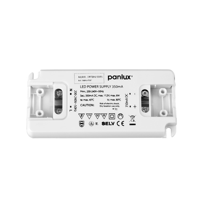 LED Elektronski transformer DRIVER 6W/350mA/230V