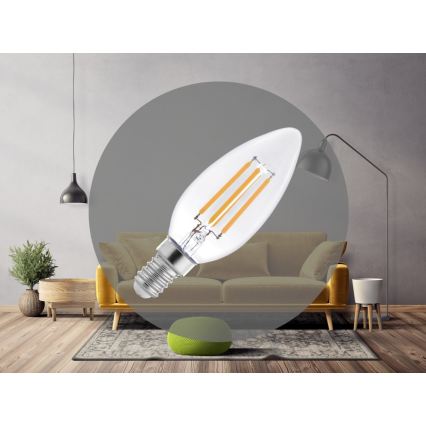 LED filamentna žarnica C37 E14/6W/230V 3000K