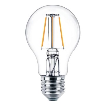 LED filamentna žarnica Philips E27/4,3W/230V 4000K