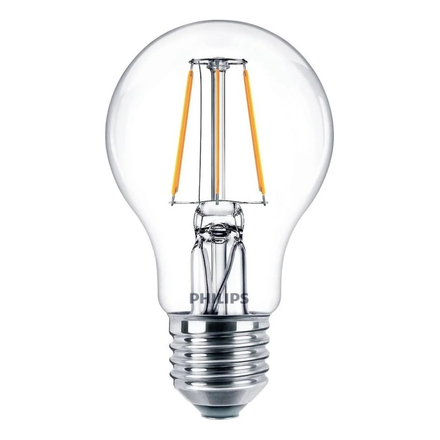 LED filamentna žarnica Philips E27/4,3W/230V 4000K