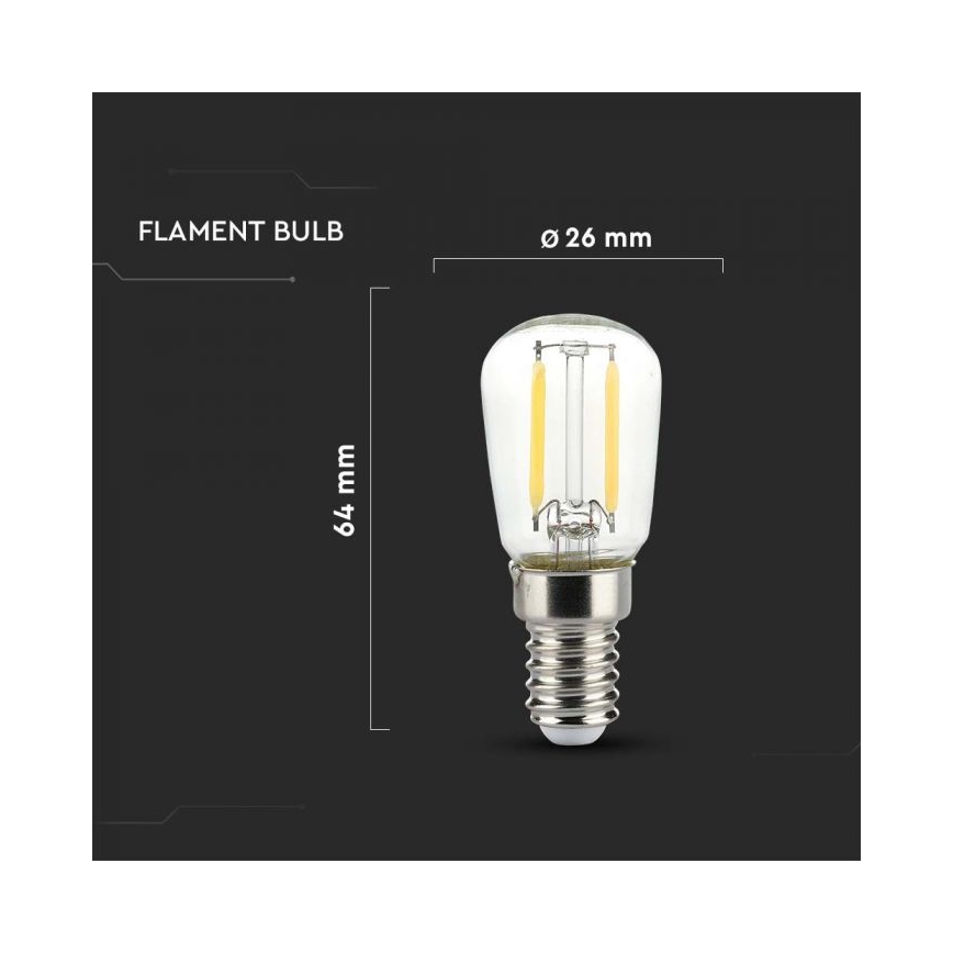 LED filamentna žarnica ST26 E14/2W/230V 3000K