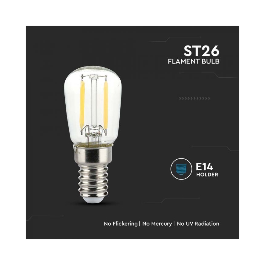 LED filamentna žarnica ST26 E14/2W/230V 6500K