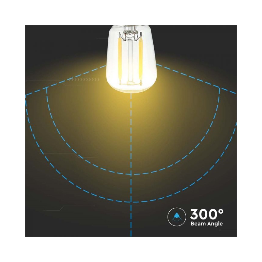 LED filamentna žarnica ST26 E14/2W/230V 6500K