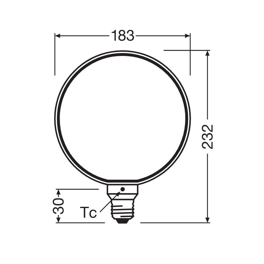LED žarnica z možnostjo zatemnitve VINTAGE FILAMENT E27/4W/230V 1800K - Osram