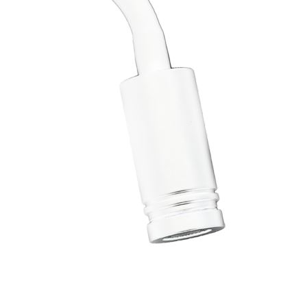 LED Fleksibilna stenska svetilka z USB BASE 1xLED/8W+1xLED/2W/230V bela/srebrna