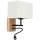 LED Fleksibilna svetilka BOHO 1xE27/25W + LED/1W/230V hrast