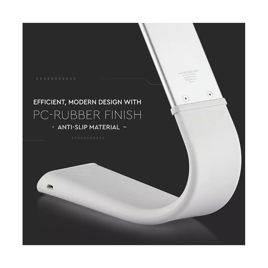 LED Fleksibilna zatemnitvena namizna svetilka LED/6,5W/5V 2000 mAh 3000K/4500K/6000K