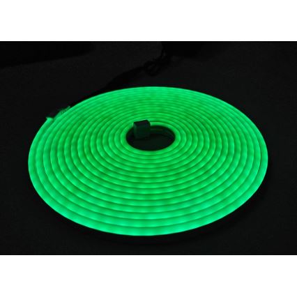 LED Fleksibilni trak NEON LED/10W/230V 5 m IP65 zelena