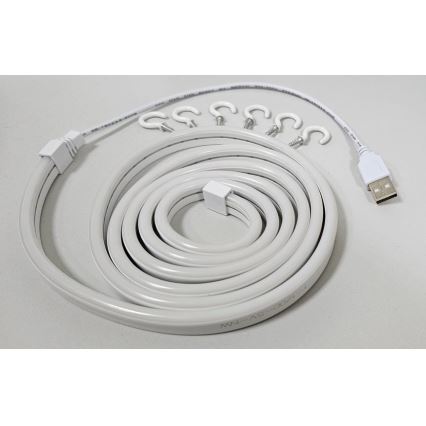 LED Fleksibilni trak NEON LED/5V USB 1,8 m bela