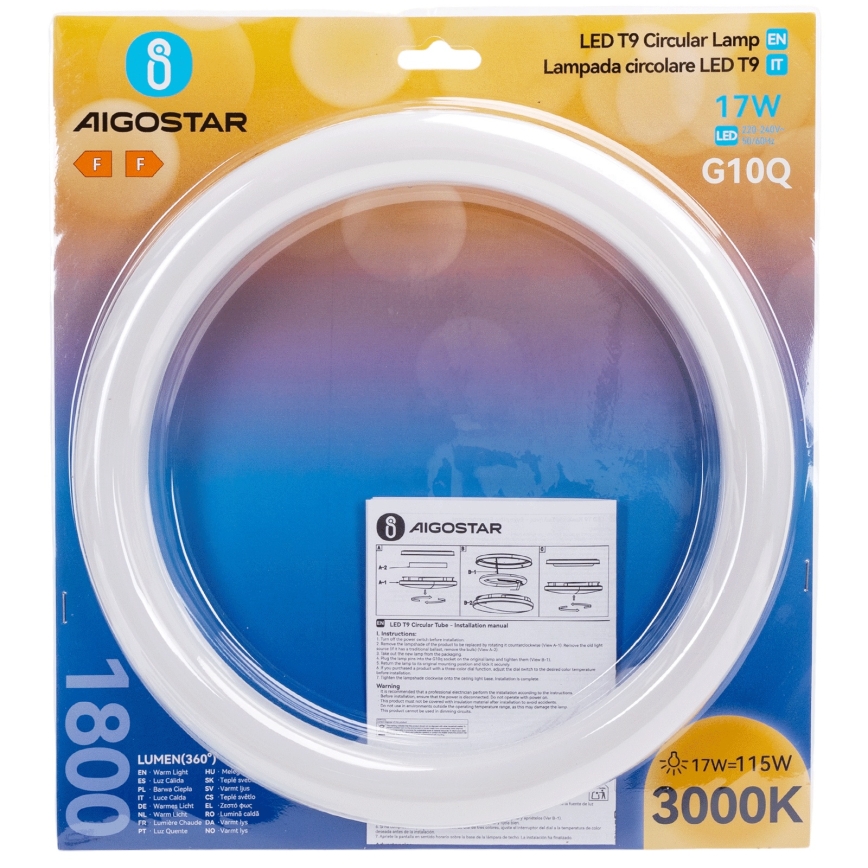 LED fluorescenčna cev G10q/17W/230V 3000K - Aigostar