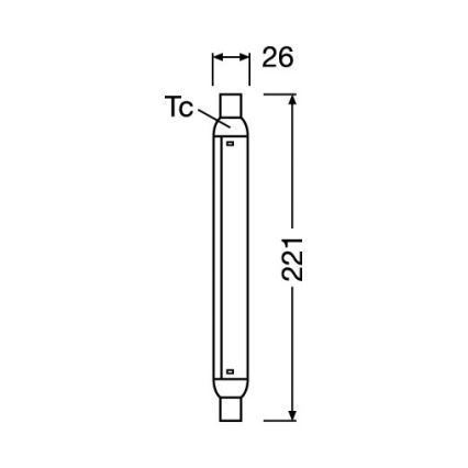 LED fluorescenčna cev LINE S15s/4W/230V 2700K - Osram