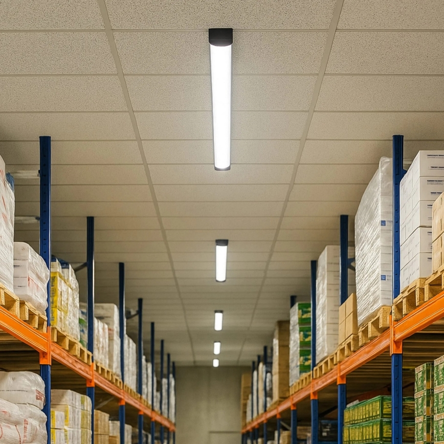 LED fluorescenčna svetilka LED/18W/230V 4000K 60 cm črna