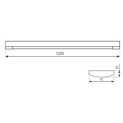 LED zatemnjevalno trakasto svetilo DAISY RIBBON LED/20/30/40W/230V 3000/4300/6500K 120 cm belo