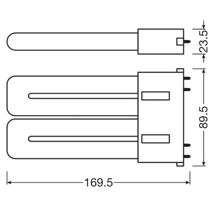 LED Fluorescentna cev 2G10/12W/230V 3000K - Osram