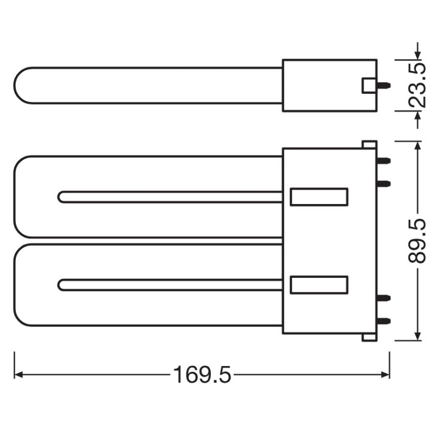 LED Fluorescentna cev 2G10/12W/230V 3000K - Osram