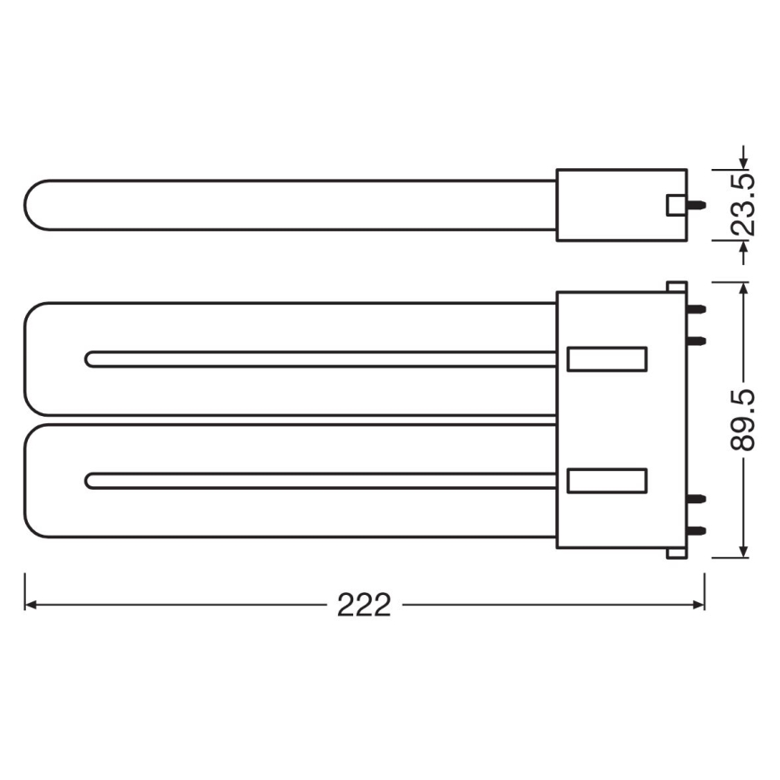 LED Fluorescentna cev 2G10/20W/230V 3000K - Osram