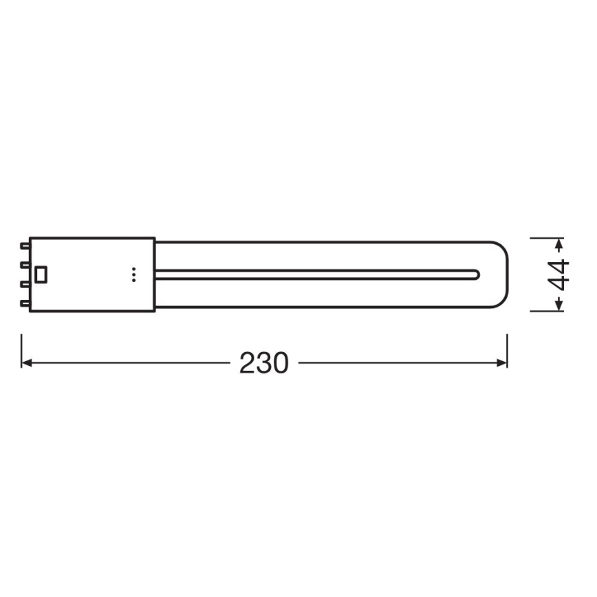 LED Fluorescentna cev 2G11/8W/230V 4000K - Osram