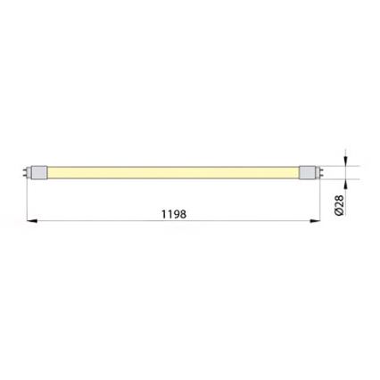 LED Fluorescentna cev ECOSTER T8 G13/18W/230V 3000K 119,8 cm