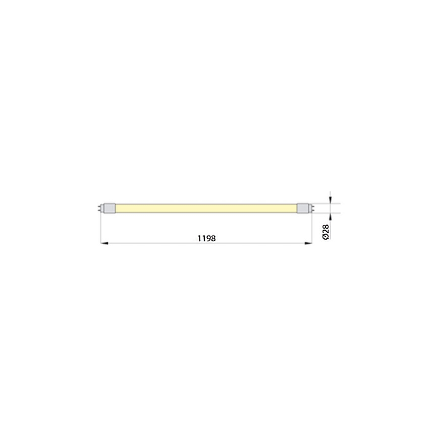 LED Fluorescentna cev ECOSTER T8 G13/18W/230V 4000K 119,8 cm