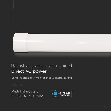 LED Fluorescentna svetilka LED/20W/230V 6500K 60 cm bela