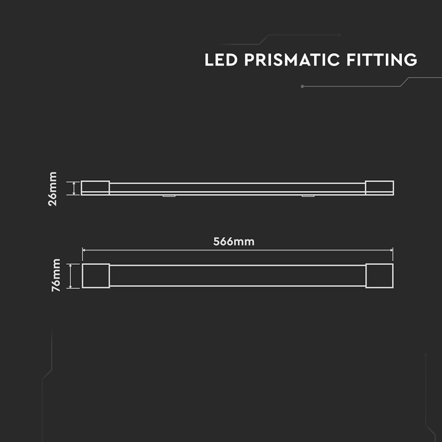 LED Fluorescentna svetilka LED/20W/230V 6500K 60 cm bela