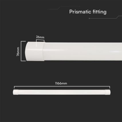 LED Fluorescentna svetilka LED/40W/230V 3000/4000/6500K 116 cm