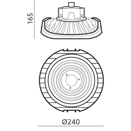 LED Industrijska delovna svetilka NINA HIGHBAY LED/100W/230V 4000K IP65