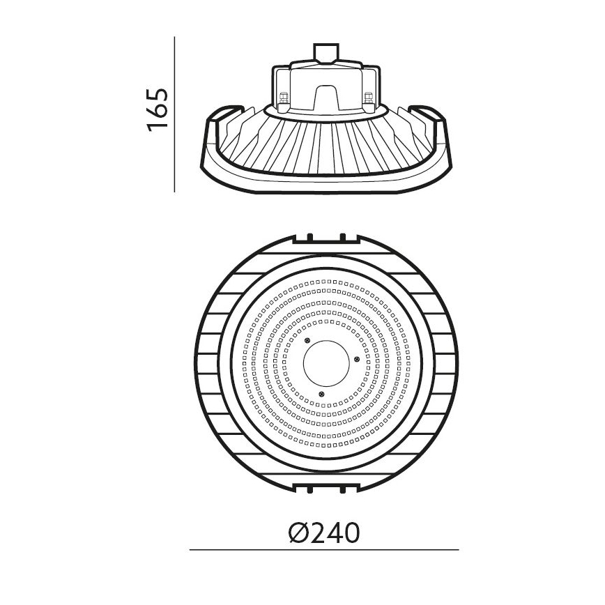 LED Industrijska delovna svetilka NINA HIGHBAY LED/100W/230V 4000K IP65