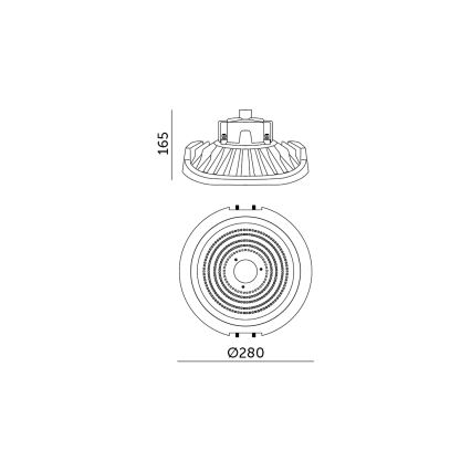 LED Industrijska delovna svetilka NINA HIGHBAY LED/110W/230V 4000K IP65