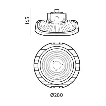 LED Industrijska delovna svetilka NINA HIGHBAY LED/110W/230V 4000K IP65