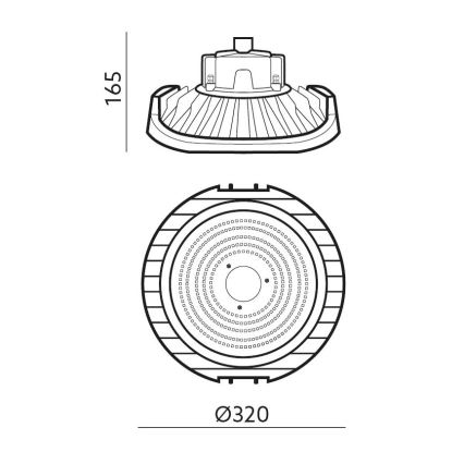 LED Industrijska delovna svetilka NINA HIGHBAY LED/200W/230V 4000K IP65