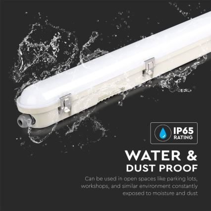 LED Industrijska fluorescentna svetilka z zasilna module EMERGENCY LED/36W/230V 6500K 120cm IP65