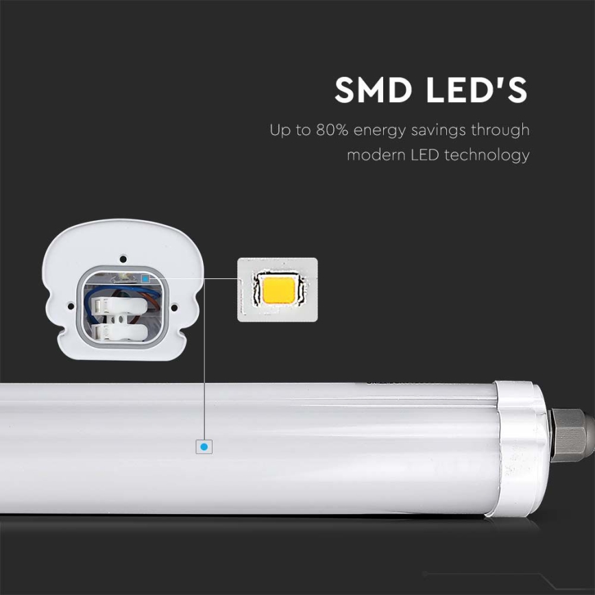 LED Industrijska fluorescentna svetilka G-SERIES LED/18W/230V 4000K IP65 60 cm