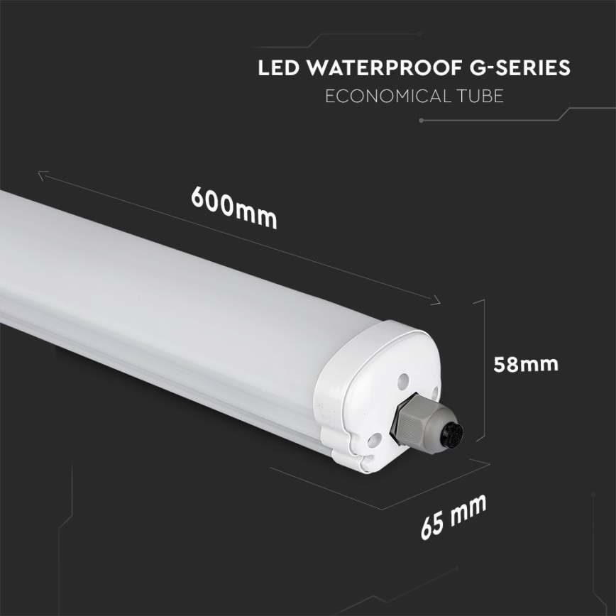 LED Industrijska fluorescentna svetilka G-SERIES LED/18W/230V 6500K IP65 60 cm