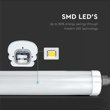 LED Industrijska fluorescentna svetilka G-SERIES LED/48W/230V 4000K 150cm IP65